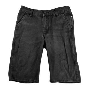 Vans‎ Twill Shorts Black Casual Skate School Everyday Shorts Size 12 26" Surfer